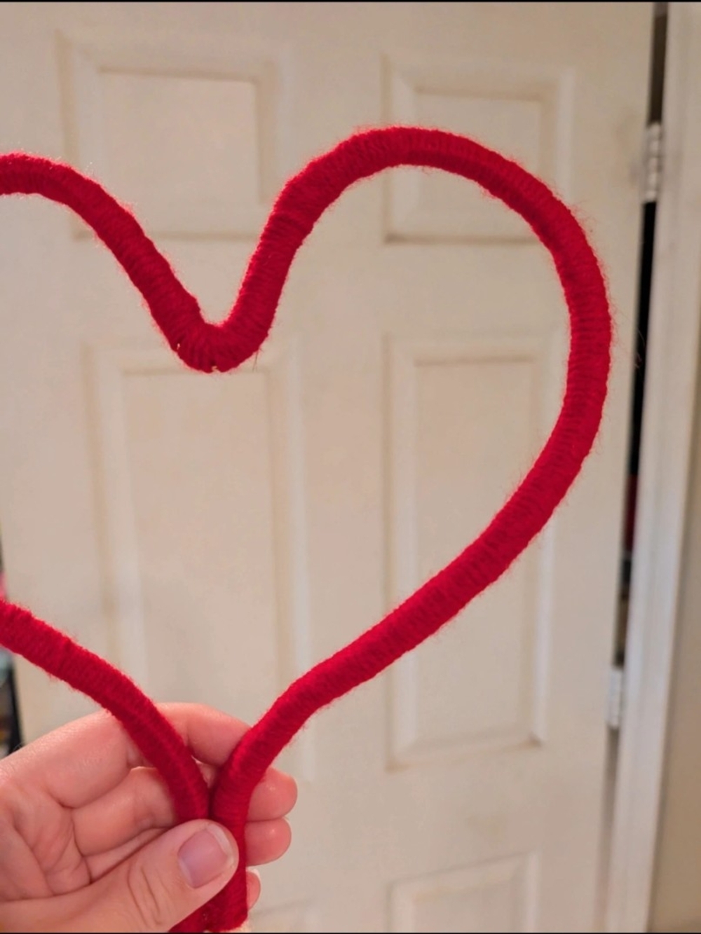 Red Heart-Shaped Rope Ornament - Picture 3 of 10